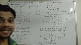 2D Analysis  4 Noded Quadrilateral element [upl. by Firestone]