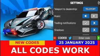 NEW CODES SEASON 15 Car Dealership Tycoon ROBLOX  ALL CODES  01252025 [upl. by Buerger]