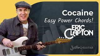 Cocaine Easy Guitar Lesson  Eric Clapton [upl. by Alica]