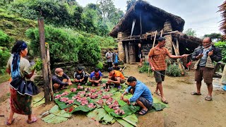 Traditional Nepali Mountain Village Lifestyle  Rural Village Activities  DB Limbu [upl. by Synn]