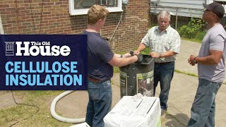 How to Blow in Cellulose Insulation  This Old House [upl. by Neal702]