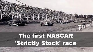 19 June 1949 The first NASCAR Strictly Stock race takes place in Charlotte North Carolina [upl. by Ahsienad65]