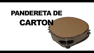 COMO HACER UNA PANDERETA DE CARTON  pandereta navidad [upl. by Feodor373]