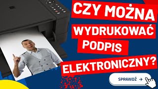 🖨️ Czy podpis elektroniczny można wydrukować [upl. by Rebak573]