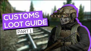 CUSTOMS LOOT GUIDE Escape From Tarkov 2022 Customs Loot Spawn Locations Pt 1 Version 1212 [upl. by Reinhard]