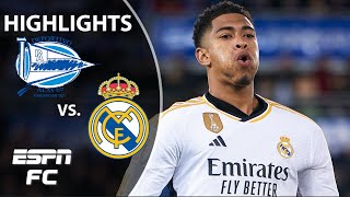 Real Madrid vs Alaves  LALIGA Highlights  ESPN FC [upl. by Cissej]