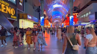 Walking Downtown Las Vegas  Fremont Street Experience [upl. by Caryl]