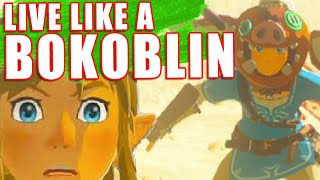 Links Life as a Bokoblin  doing YOUR comments in You Choose How We Play Breath of the Wild [upl. by Asante889]