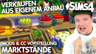 Die Sims 4 Obst amp Gemüse Marktstände um eigene Erzeugnisse zu verkaufen Kostenlose Mods amp CC [upl. by Niels870]