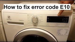 How to fix ElectroluxAEG error code E10 [upl. by Elianore43]