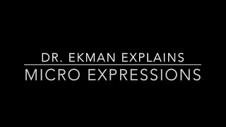 Dr Ekman Explains Micro Expressions [upl. by Flanagan]