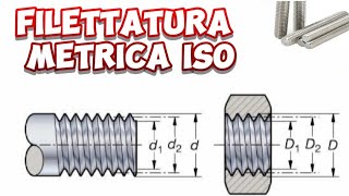 Filettatura metrica ISO meccanicando [upl. by Umont]