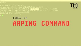 How to use the arping command 2Minute Linux Tips [upl. by Nitsyrk]