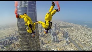 Burj Khalifa Pinnacle BASE Jump  4K [upl. by Ydasahc]