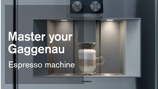 Espresso machine  Gaggenau [upl. by Ennayllek]