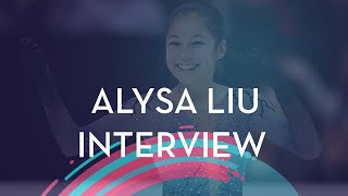 Alysa Liu USA  Interview  Lake Placid 2019 [upl. by Amikat]