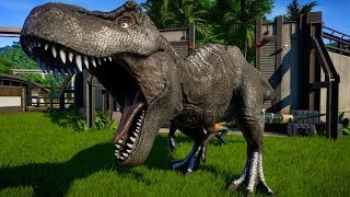 Vastatosaurus Rex vs Indominus Rex Indoraptor Spinosaurus  Jurassic World Evolution [upl. by Ahtela320]