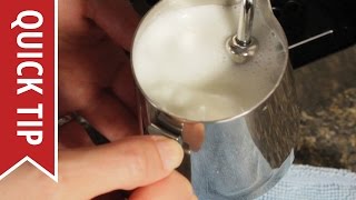 How to AutoFroth Milk for Lattes [upl. by Gnouhk]