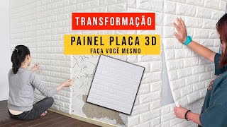 Placa Painel 3D AutoAdesivo de Tijolo Guia Completo [upl. by Odie]