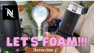 How To Foam Milk With Aeroccino 3 Make Coffee With Foam Tips amp Tricks  Easy Foamed Latte Recipe [upl. by Ithnan296]