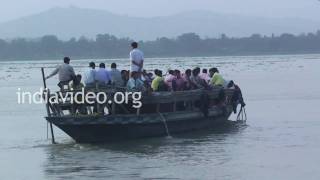 Brahmaputra River Assam [upl. by Hewe451]