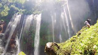 Exploring Tumpak Sewu Waterfall amp Goa Tetes Lumajang Indonesia  Bali Java HOLIDAYS [upl. by Mita272]