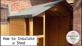 How to Insulate a Shed [upl. by Islehc]