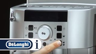 Magnifica S  How to set the Auto Off on your coffee machine [upl. by Anirbys]