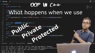 OOP in C  How Public Private amp Protected Keyword impacts Inheritance [upl. by Eleonore]