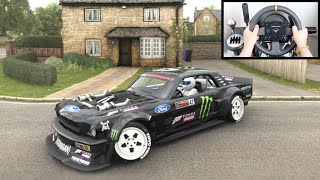 Forza Horizon 4 Ken Block Ford Mustang Hoonicorn Steering Wheel  Shifter Gameplay [upl. by Evita635]