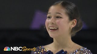 14yearold Alysa Liu makes history again at 2020 Nationals I NBC Sports [upl. by Hedve744]