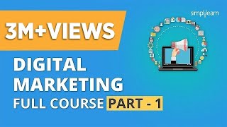 Digital Marketing Course Part  1 🔥 Digital Marketing Tutorial For Beginners  Simplilearn [upl. by Akiemehs]