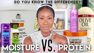 MOISTURE VS PROTEIN  The Benefits amp Differences Reading Product Ingredients  MORE  Relaxed Hair [upl. by Ahsekahs552]