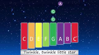 Twinkle Twinkle Little Star  XYLOPHONE amp GLOCKENSPIEL [upl. by Andee841]