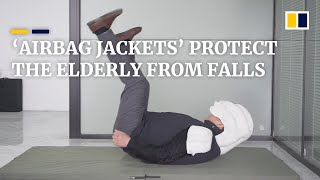 Chinese company designs ‘airbag jackets’ to protect the elderly from falls [upl. by Timothee]