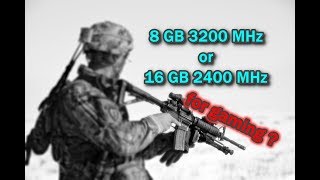 8gb 3200MHz vs 16gb 2400MHz DDR4 RAM  14 Games Tested [upl. by Melnick]