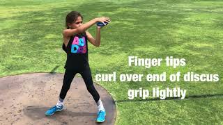 How to throw discus Kids Tutorial [upl. by Lisabet]