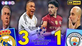 ملخص مباراة ريال مدريد ومانشستر سيتي 31  دوري أبطال أوروبا مباراة الإياب  هاتريك مبابي [upl. by Kale982]