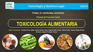 TOXICOLOGÍA ALIMENTARIA  Facultad de Farmacia y Bioquímica UPNW [upl. by Lilybel]