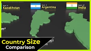 Country size comparison  size comparison [upl. by Nnair]