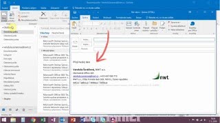 Jak vytvořit podpis v Outlooku 2016 [upl. by Zetneuq]
