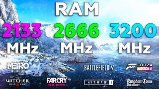 2133MHz vs 2666MHz vs 3200MHz RAM Test in 8 Games [upl. by Liamaj]