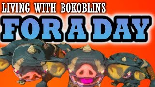 Zelda Breath of the Wild Living with Bokoblins for a Day [upl. by Eittod]