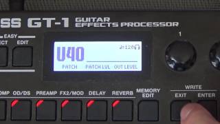 Boss GT1│Multi Effects Processor│Tutorial  Setup Basics [upl. by Eniotna]