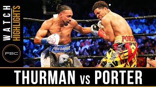 Thurman vs Porter HIGHLIGHTS June 25 2016  PBC on CBS [upl. by Ellison]