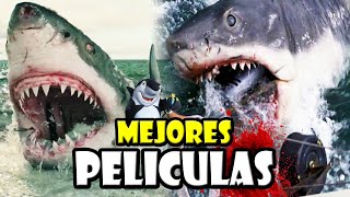 TOP 10 MEJORES PELÍCULAS DE TIBURONES [upl. by Haissi]