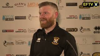 POSTMATCH REACTION  Brian Easton v Stirling Albion [upl. by Wandie]