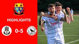 Caerleon 05 Cwmbrân Town  Gwent FA Senior cup  Quarter final highlights [upl. by Vachil9]