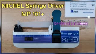 MICREL Desferal Infusion Pump Syringe Driver MP 101 [upl. by Lowell]