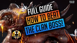 RAID Shadow Legends  HOW TO BEAT THE CLANBOSS FULL GUIDE [upl. by Nnylyma]